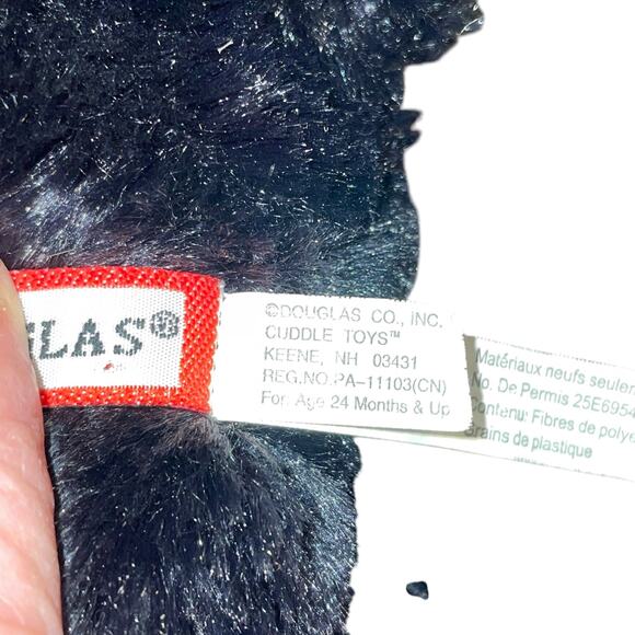 Douglas Plush Black Bear Cub Charcoal Stuffed Animal Cuddle Toy 3768 Nursery 10" - Picture 8 of 13